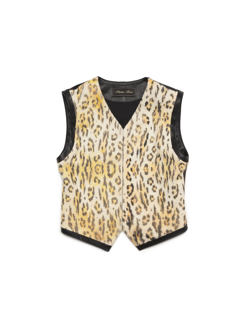 LEATHER VEST LEO-PATTERN