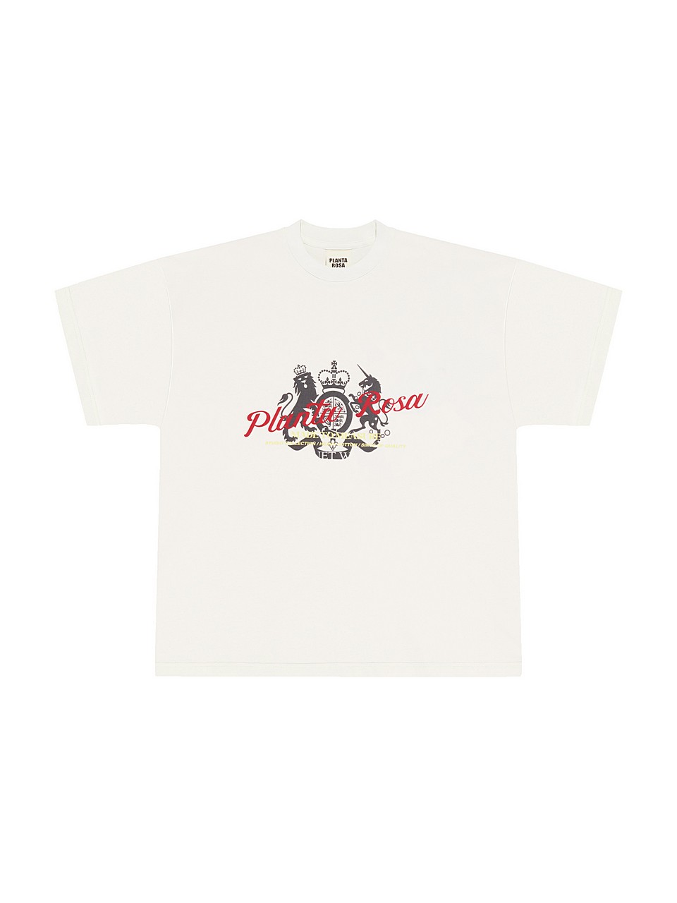 BLAZON STRIKETHROUGH T-SHIRT 280-VANILLA