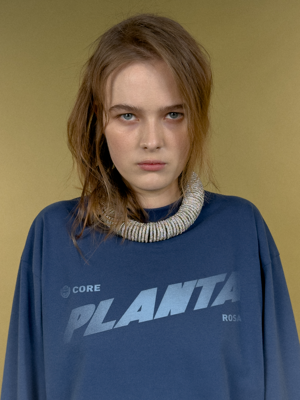 BLUE-CORRESPONDECE LONG SLEEVE