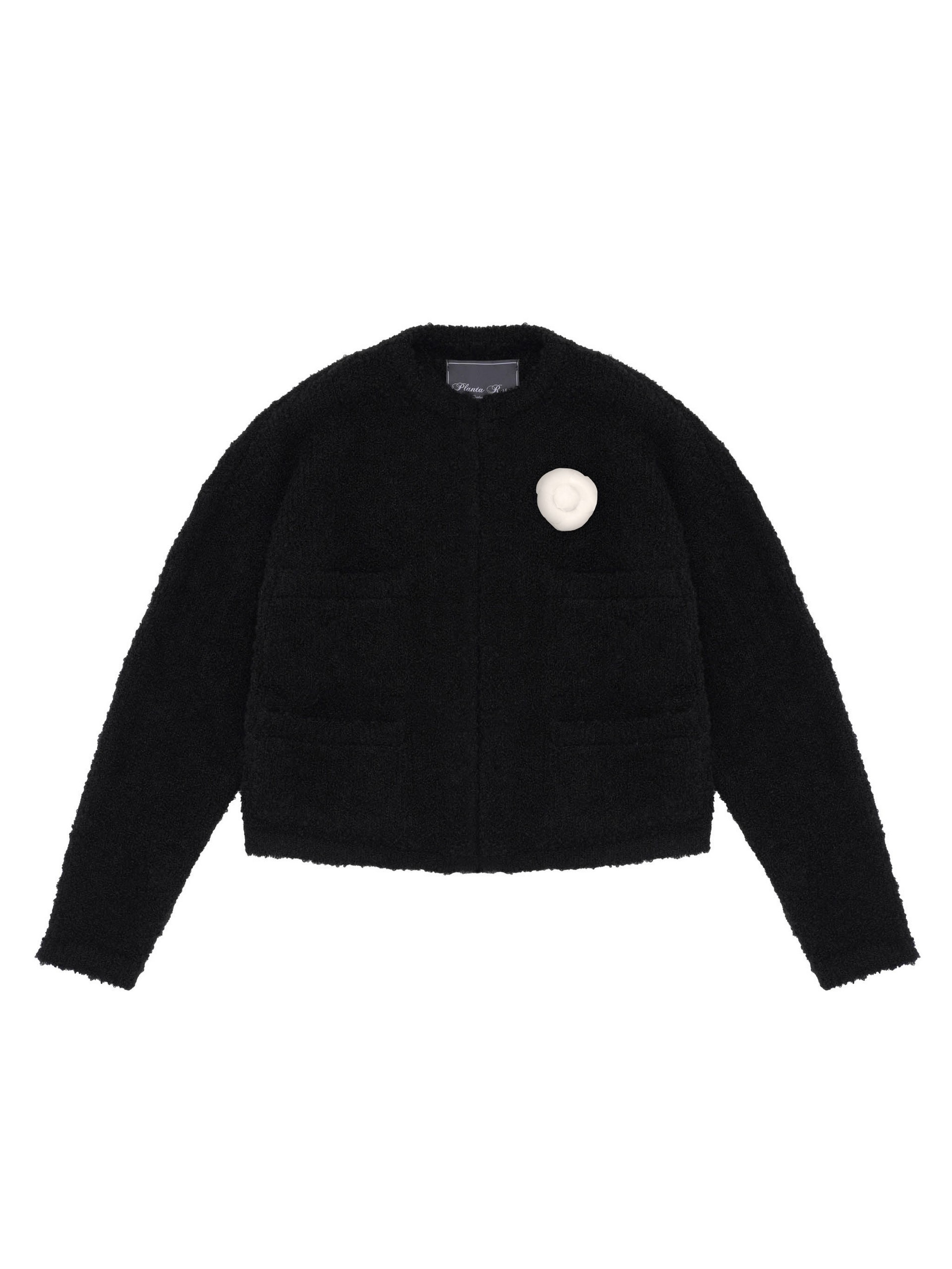 FLOWER CARDIGAN 2 - BLACK 