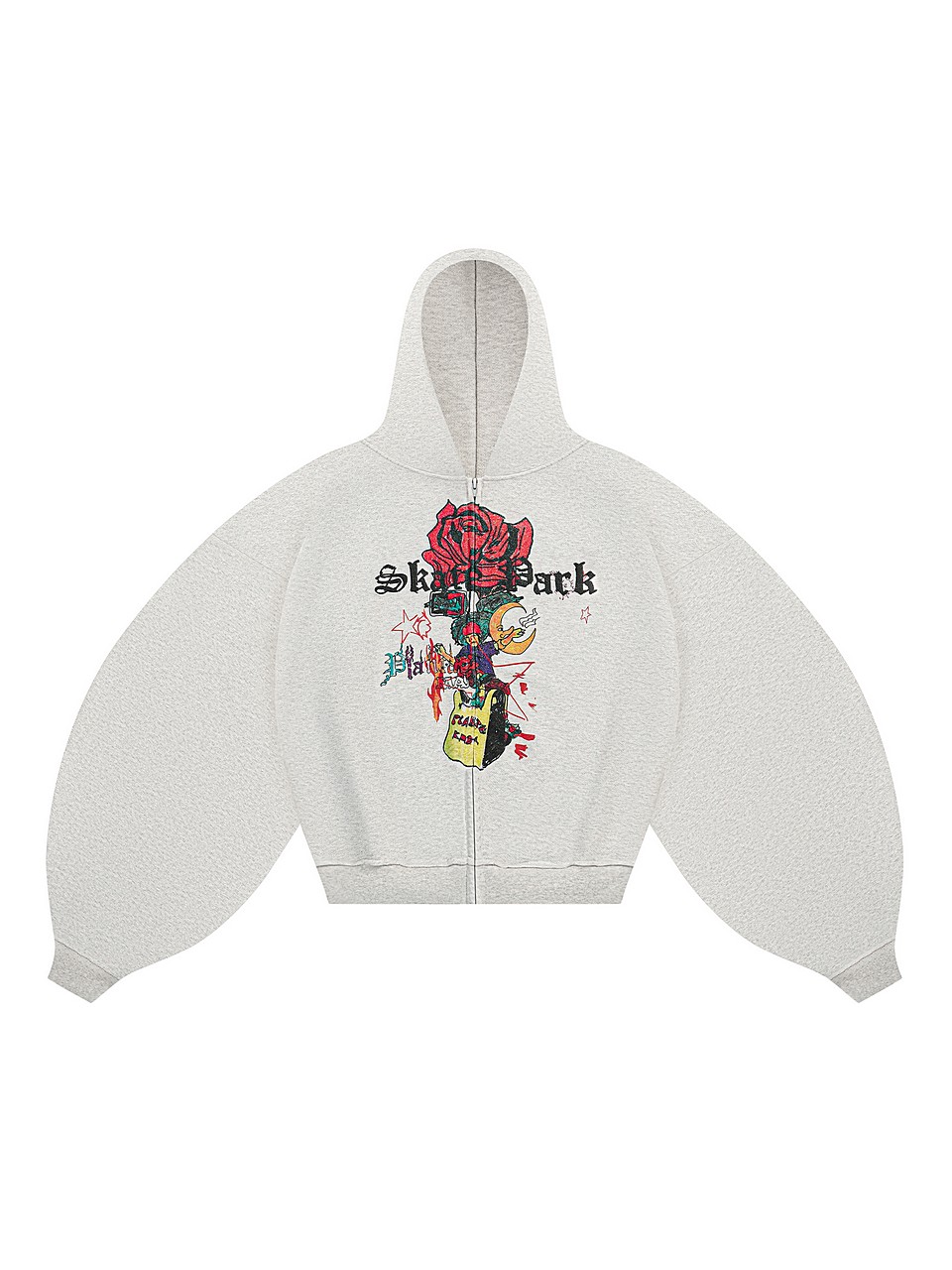 PUNK ROSA ZIP HOODIE