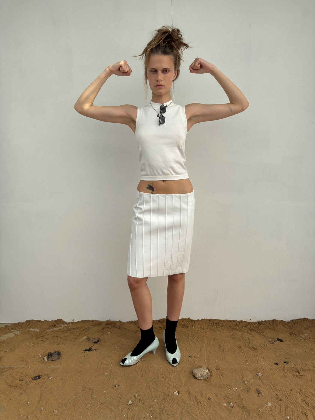 VINYL LEATHER SKIRT