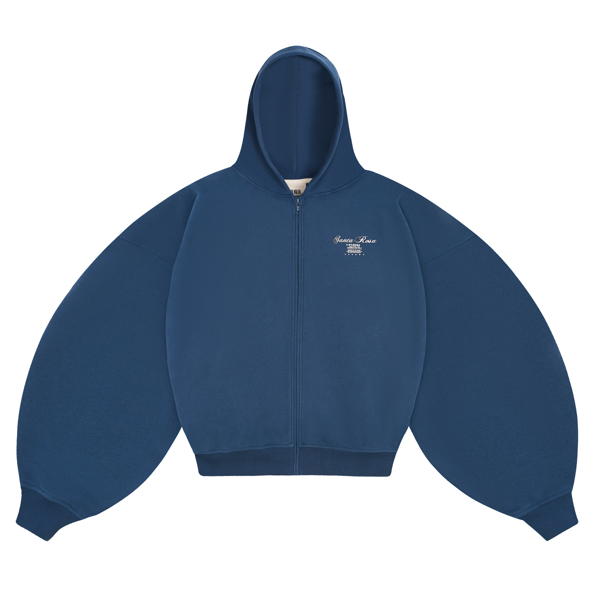 SWEAT À CAPUCHE ZIPPÉ ST.ROSA 370CORNFLOWERVELVET