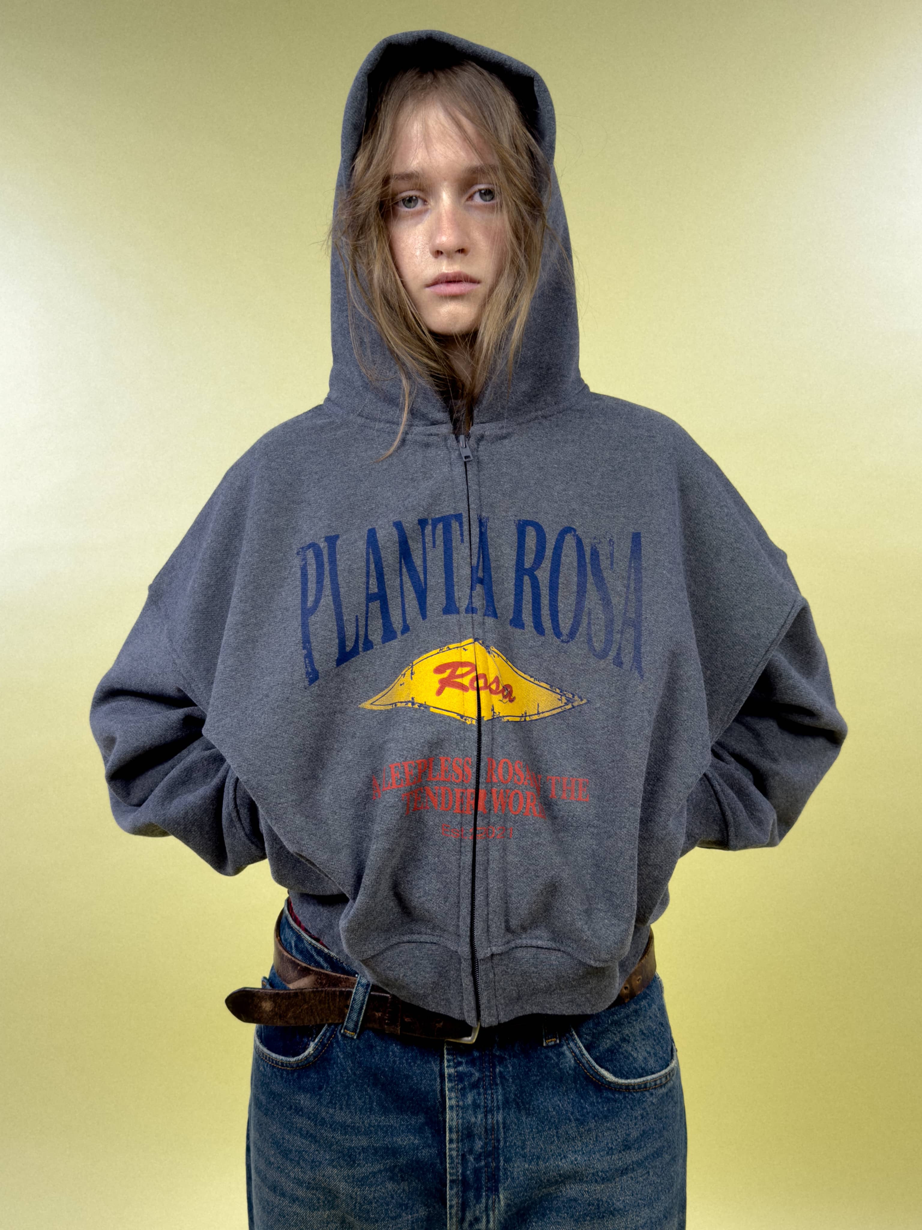 TENDER-CRIMSON ZIP HOODIE