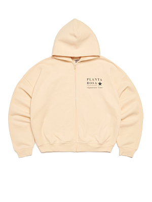 STAR-SIGNATURE ZIP HOODIE 470-SHORTBREAD VELVET