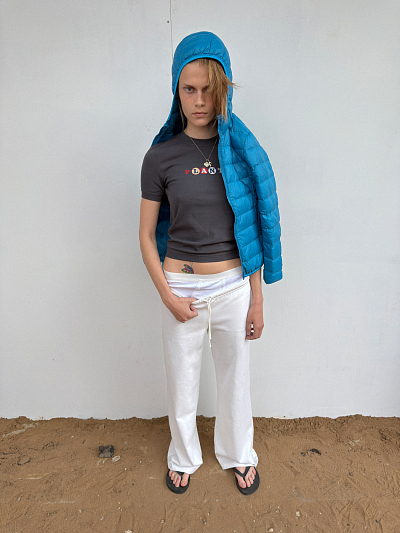 ROUND-LETTERS T-SHIRT