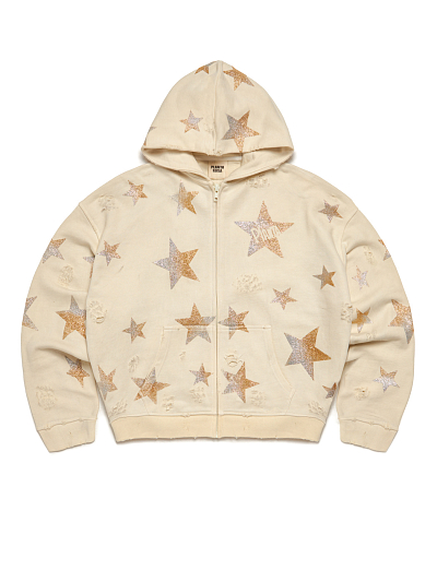 FADING-STARS ZIP HOODIE