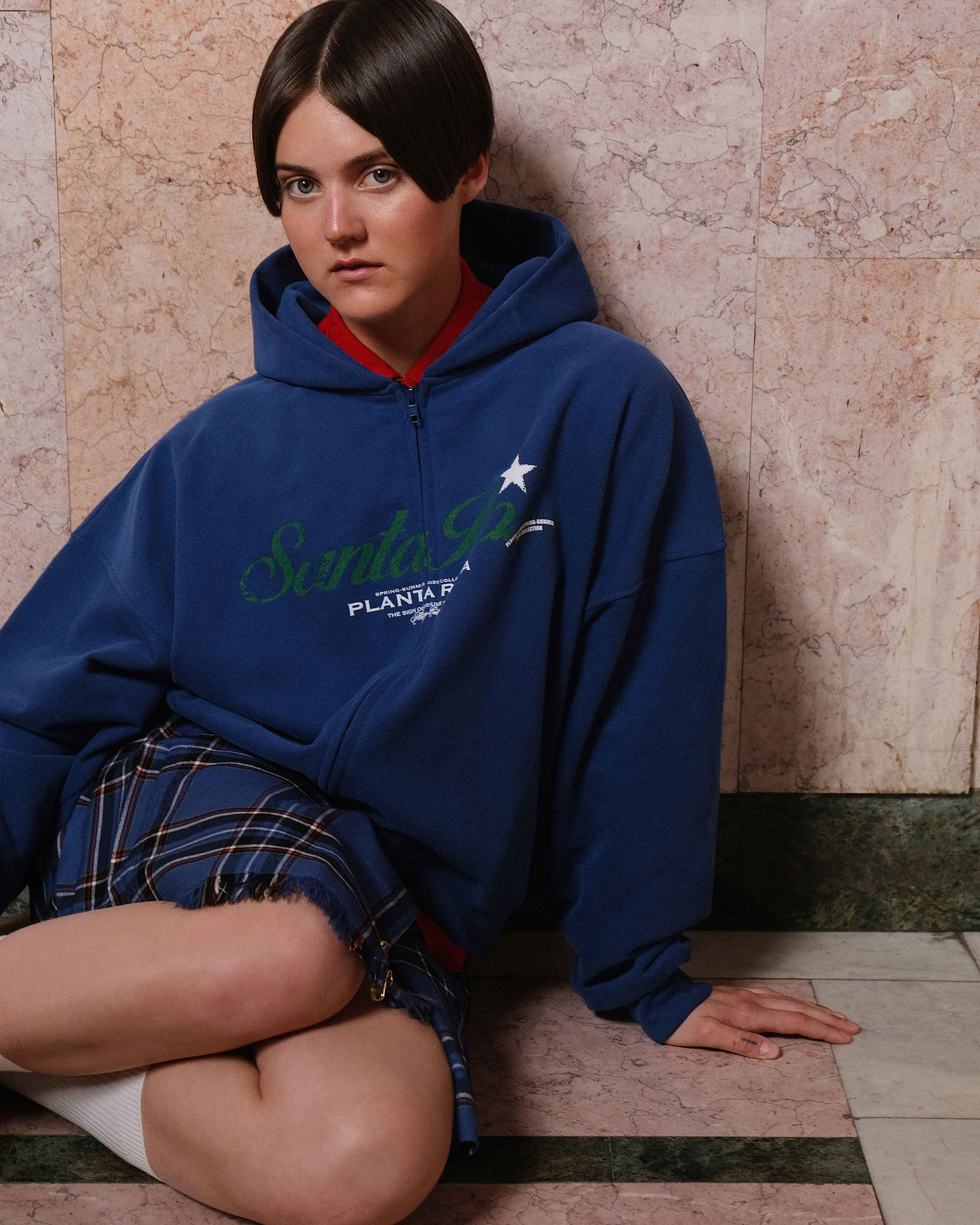 SANTA STAR ZIP HOODIE
