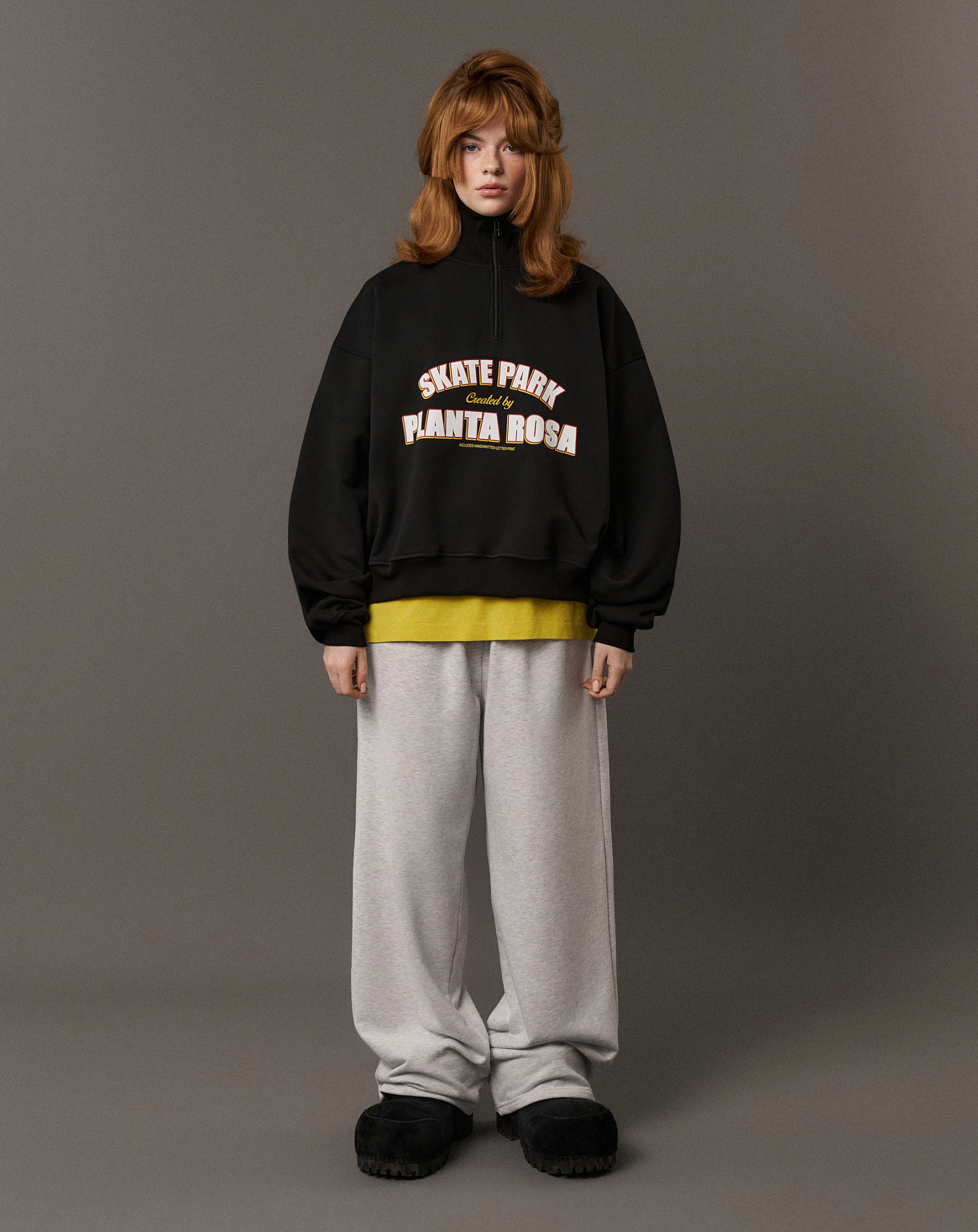 LETTER PRINT ANORAK