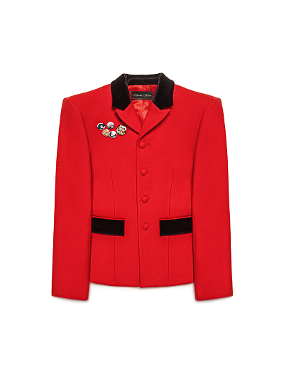 JACKET RED WOOL