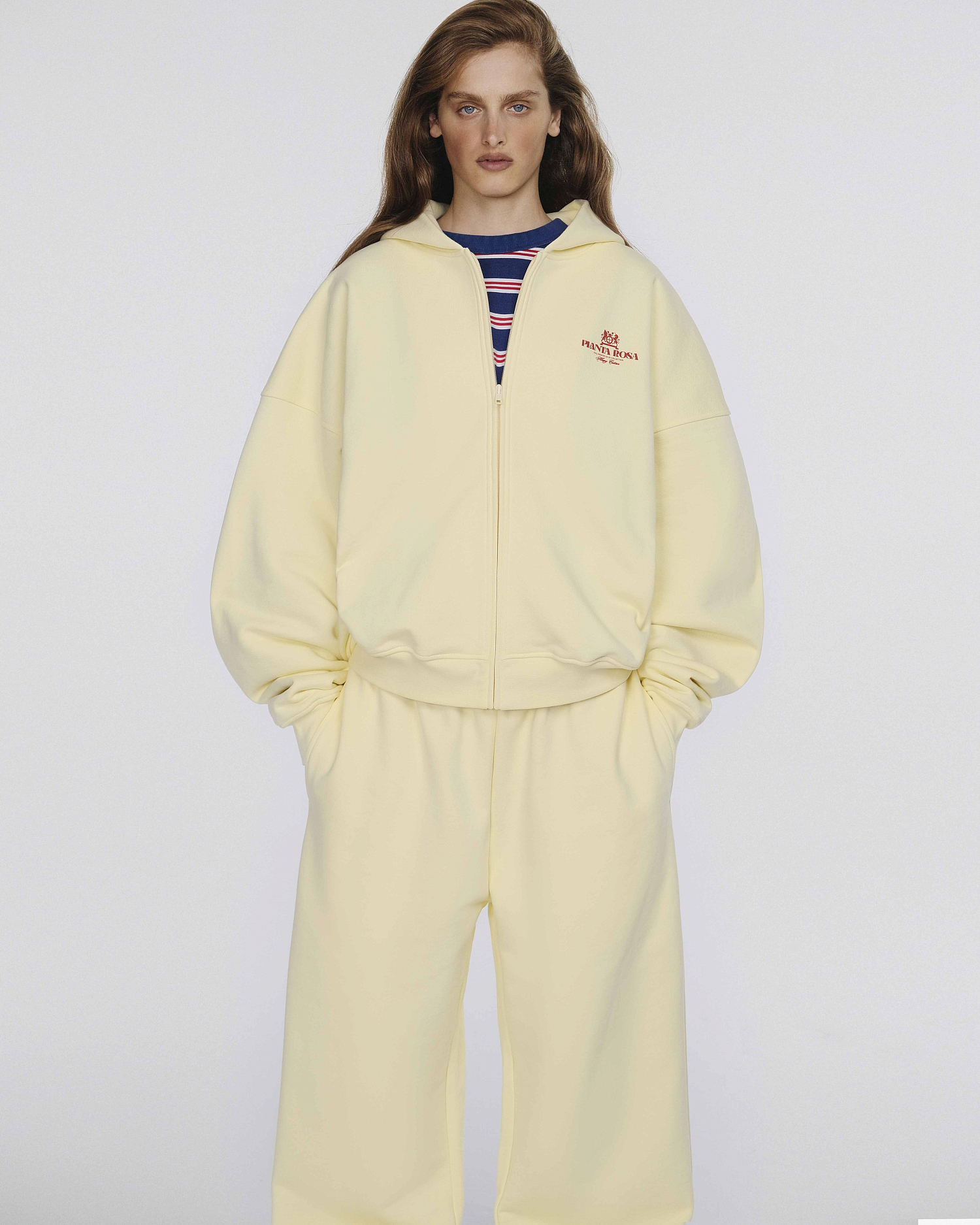 PLANTA ROSA ZIP HOODIE