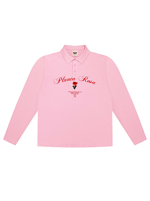 ROSE POLO LONG SLEEVE  220-PINK