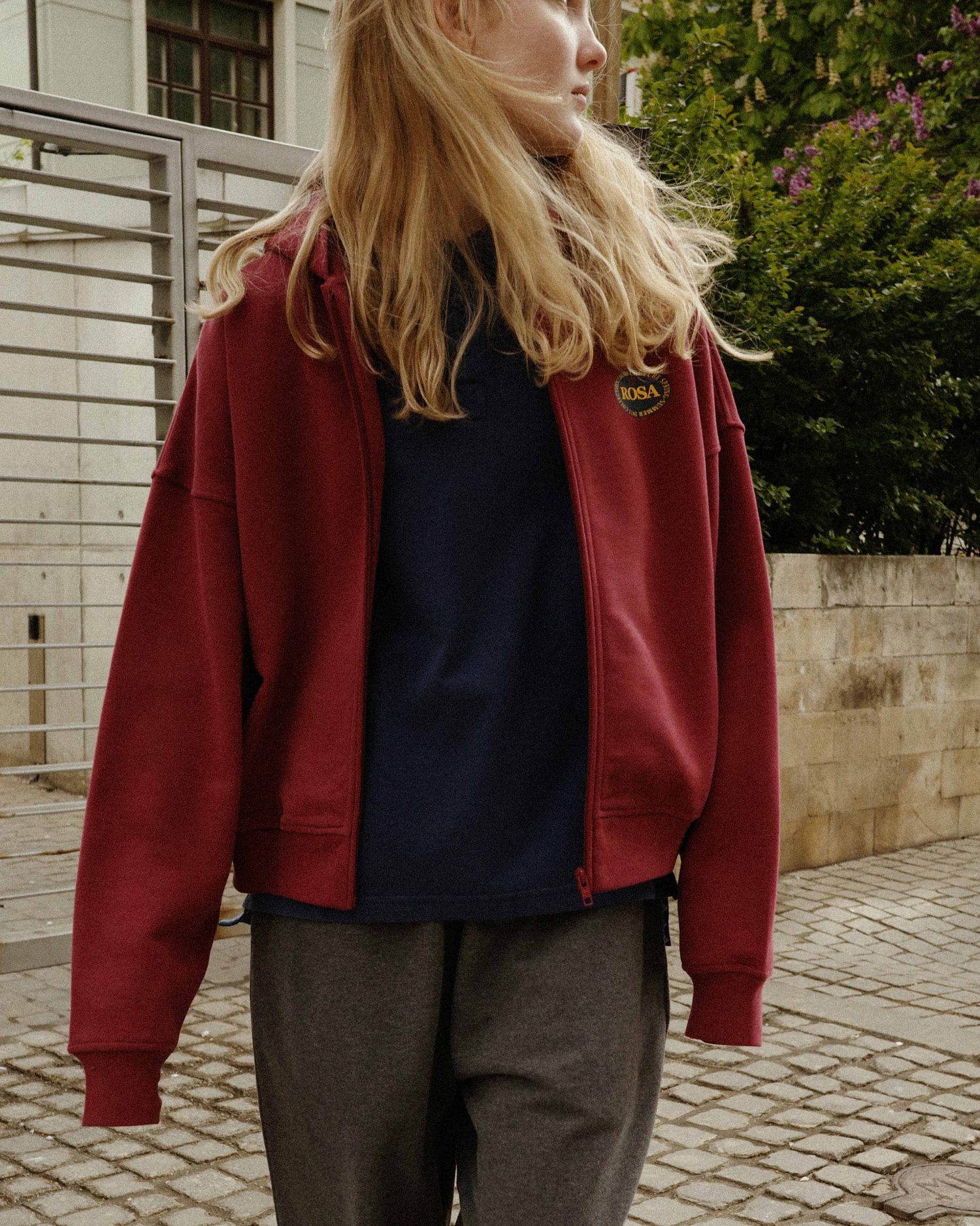 ROSA-FOOD ZIP HOODIE