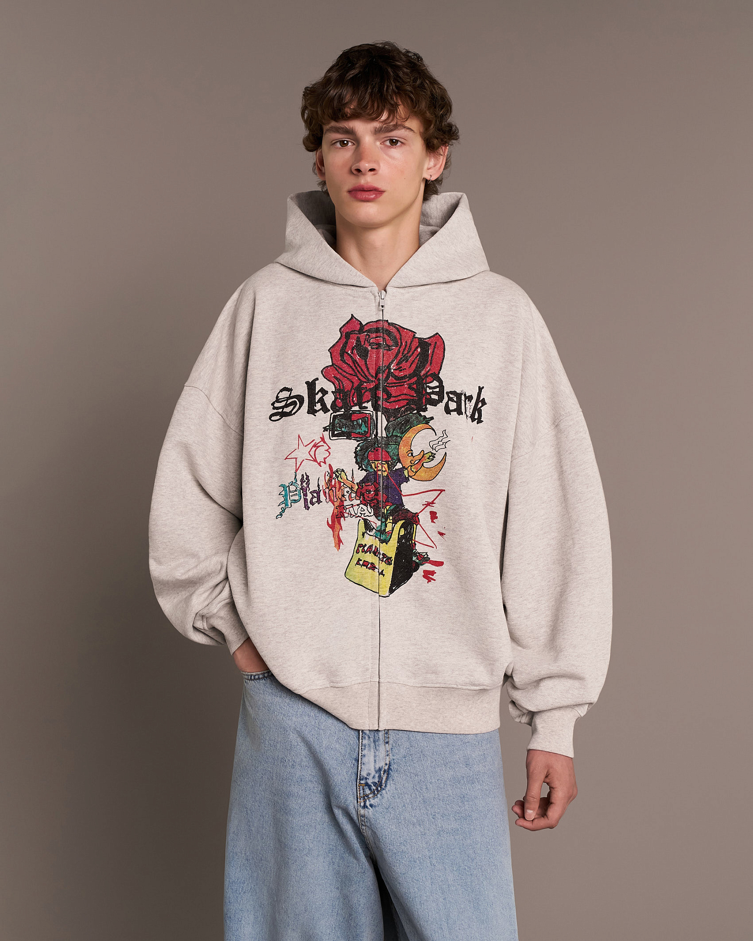 PUNK ROSA ZIP HOODIE