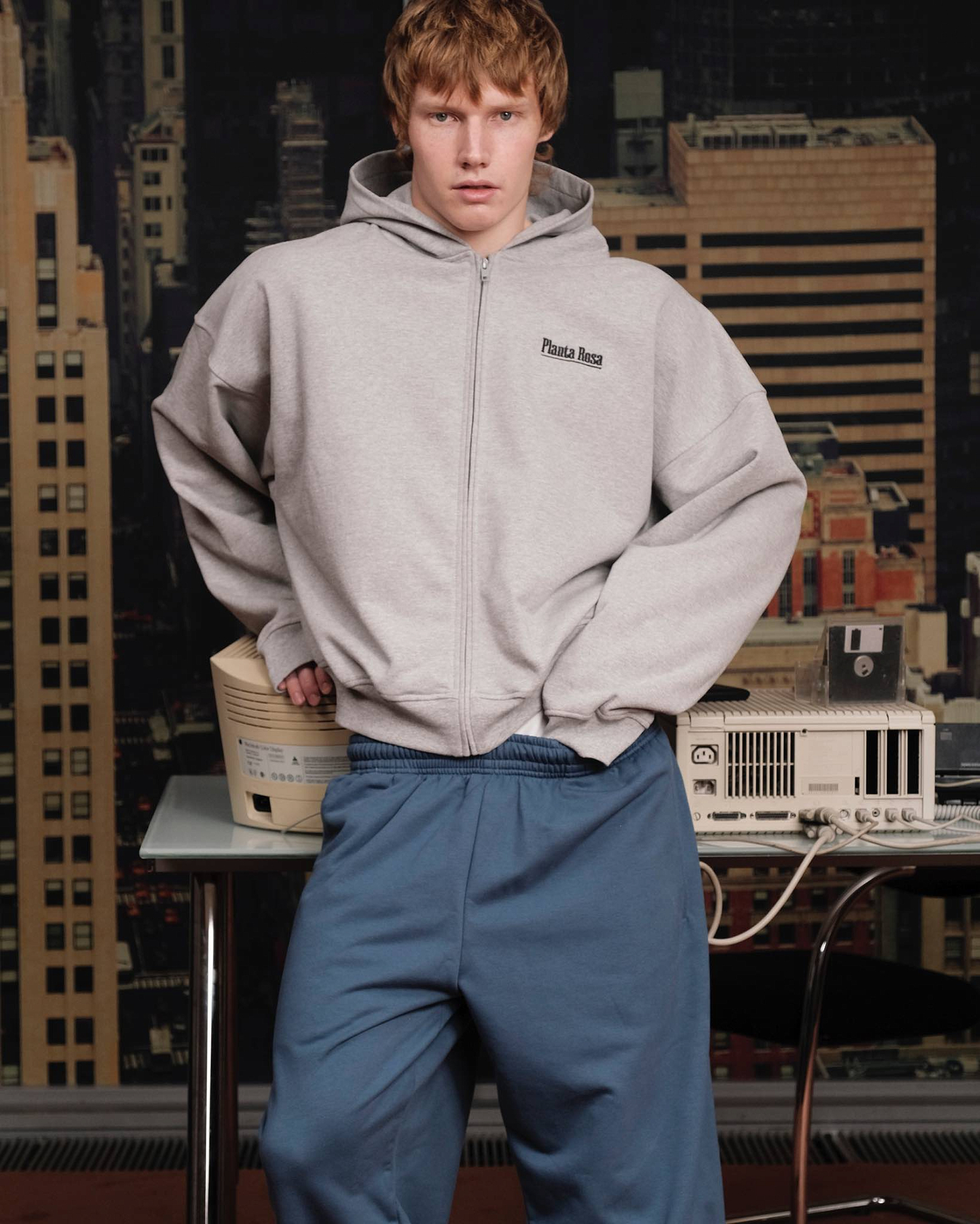 LINE ROSA ZIP HOODIE MINI 