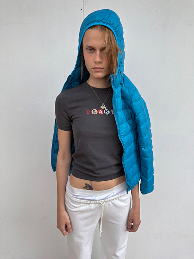 ROUND-LETTERS T-SHIRT