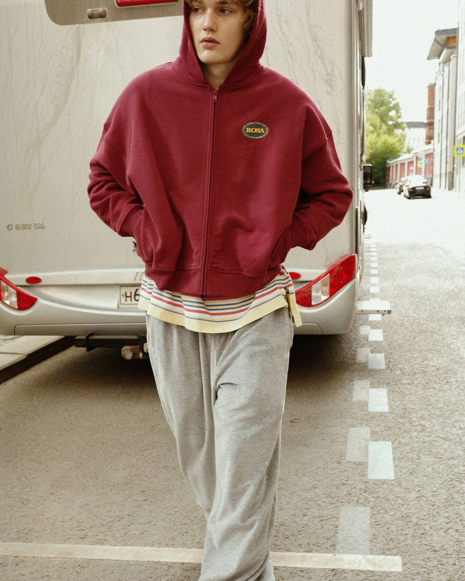 ROSA-FOOD ZIP HOODIE