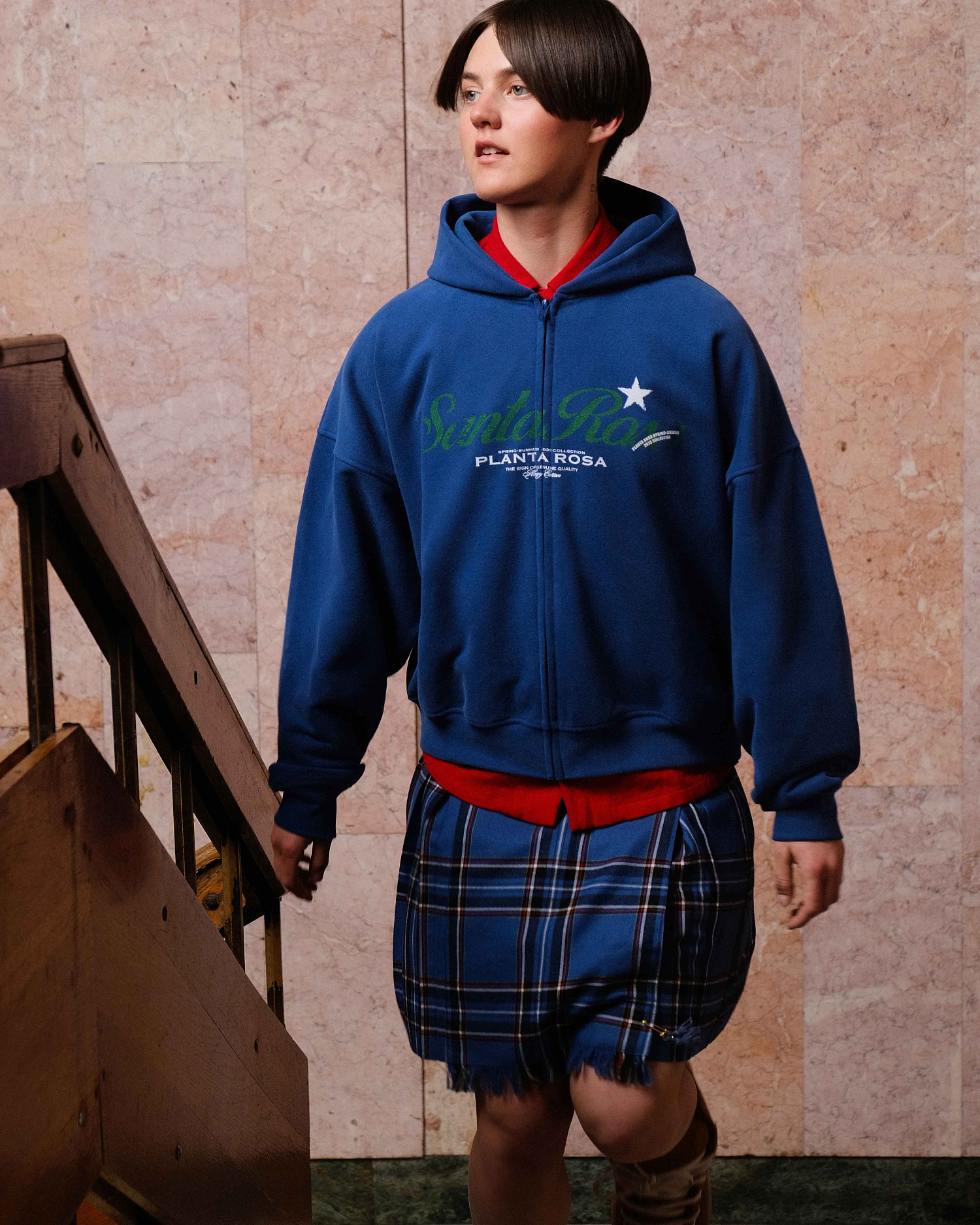 SANTA STAR ZIP HOODIE