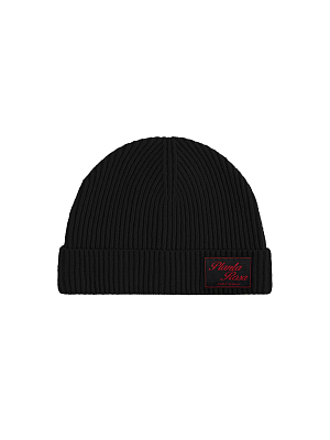 KNITTED HAT - BLACK 