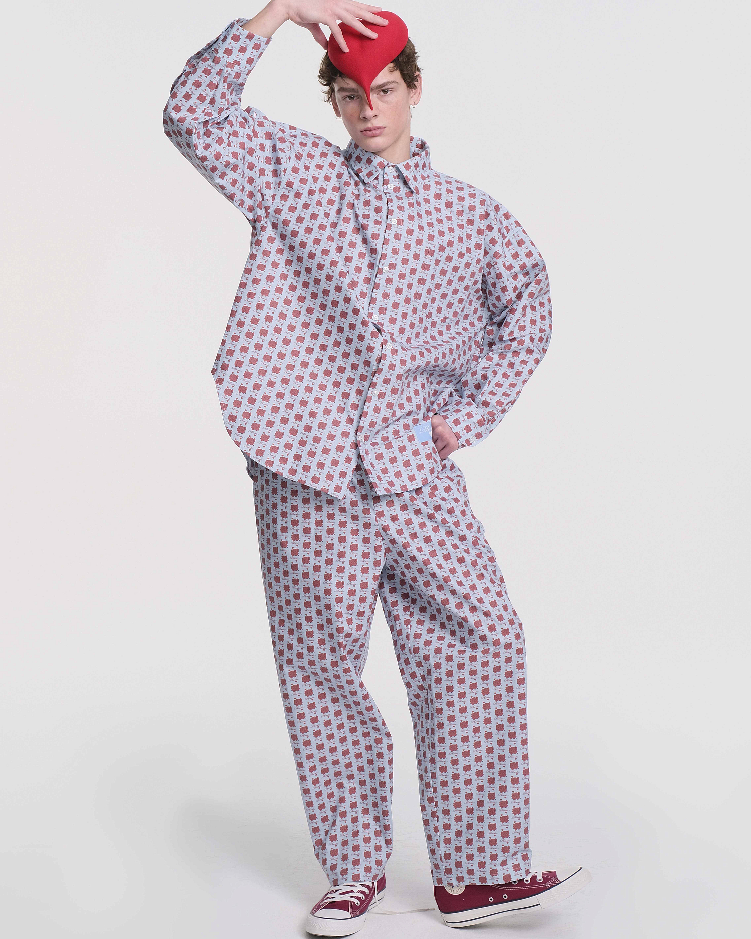 ROSE PATTERN PANTS