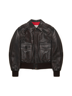 LEATHER JACKET FS - BROWN