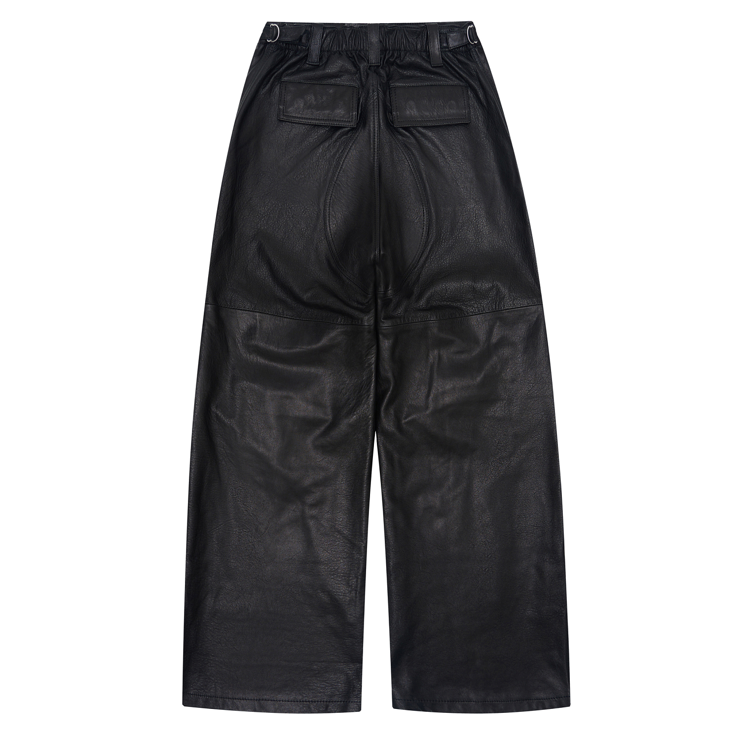 LEATHER CARGO PANTS