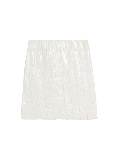 VINYL LEATHER SKIRT