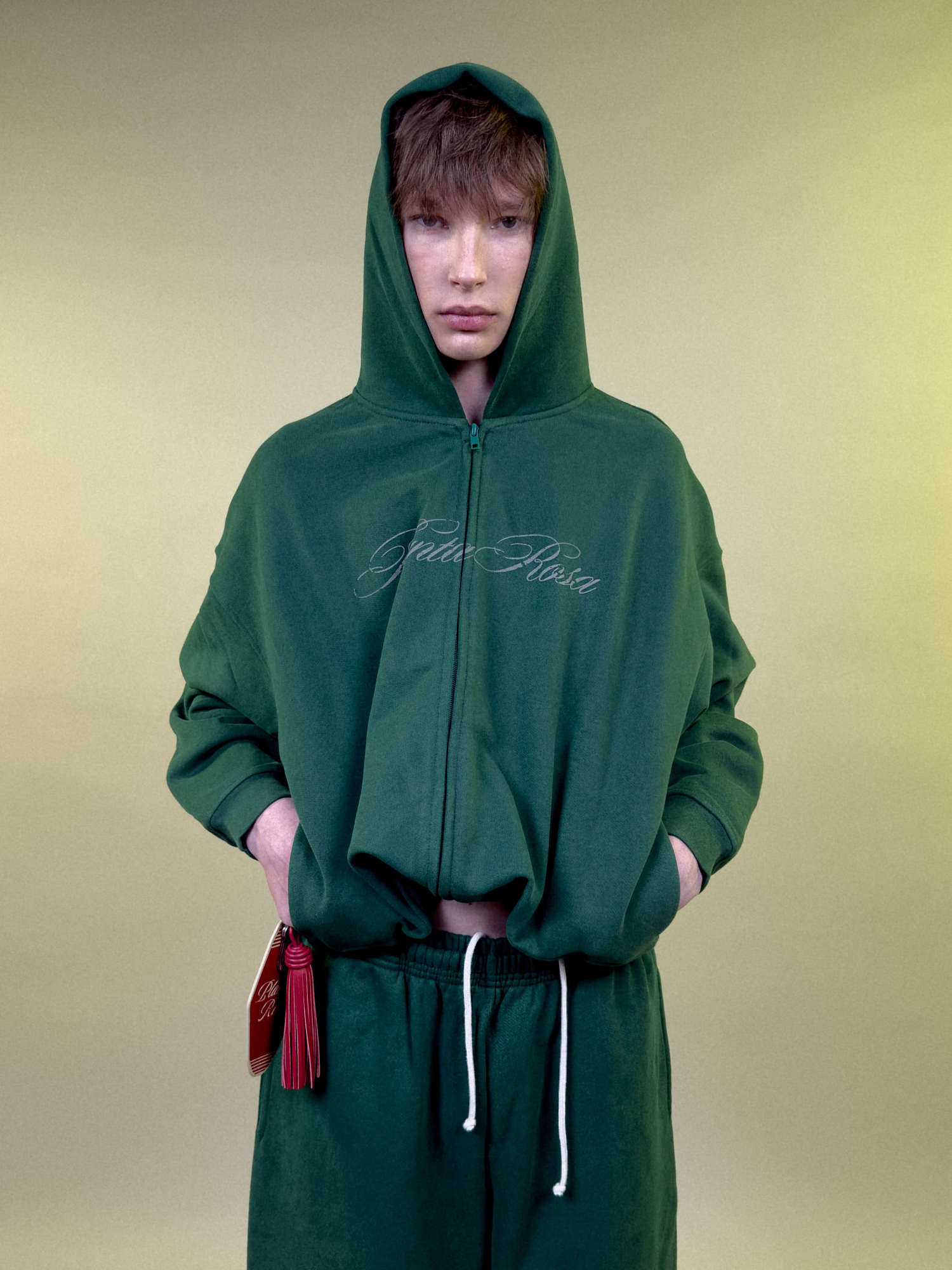 ITALIC ZIP HOODIE