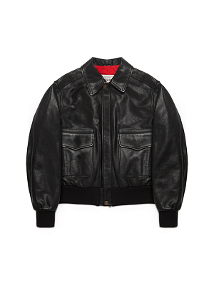 LEATHER JACKET FS - BLACK