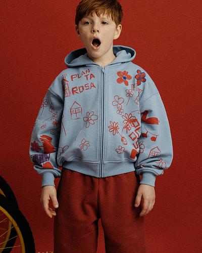 KIDS HOUSE ZIP HOODIE 