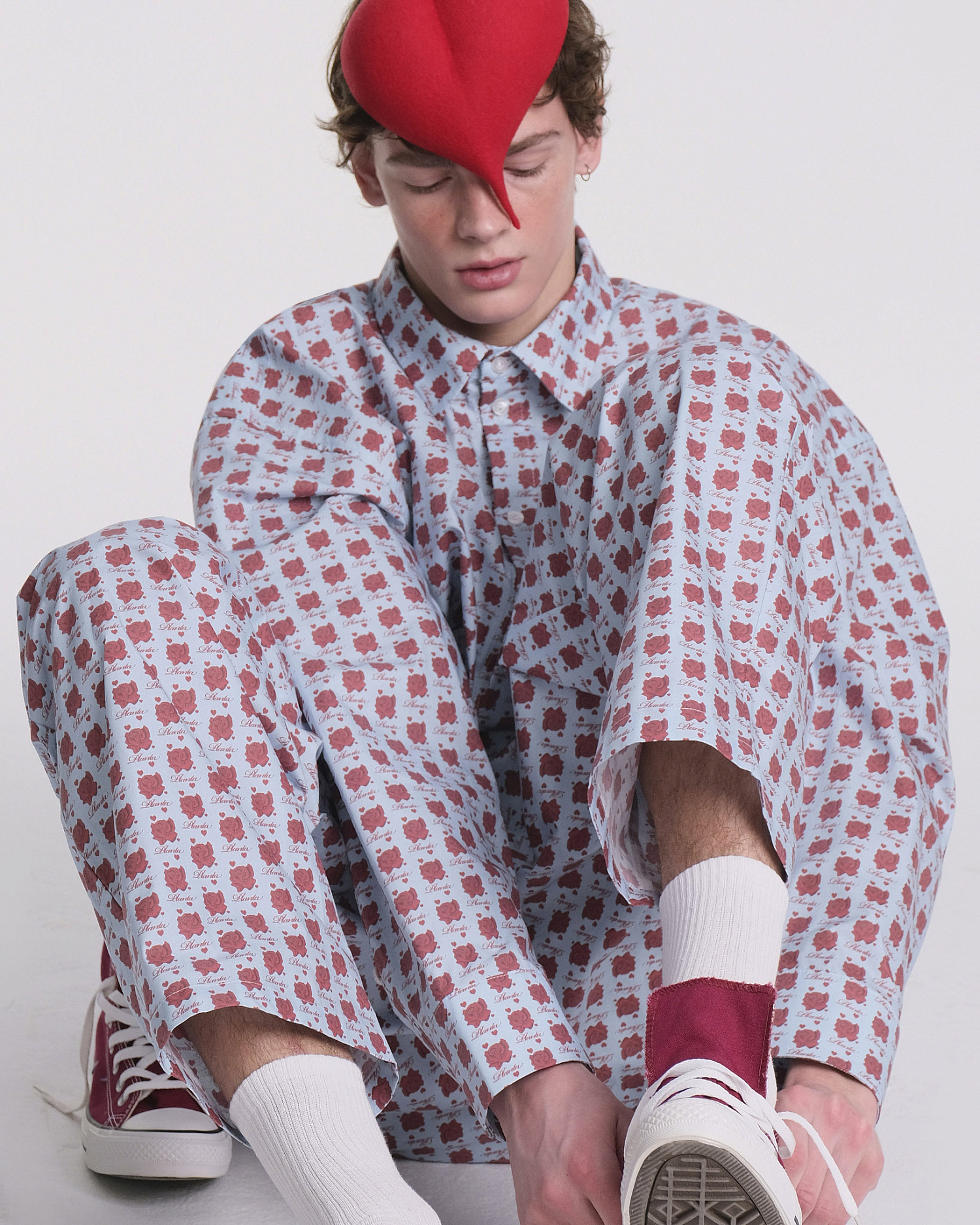 ROSE PATTERN PANTS