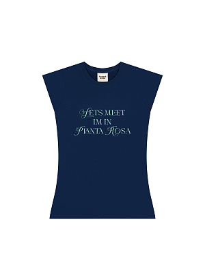 VINTAGE  T-SHIRT 220 NAVY PEON