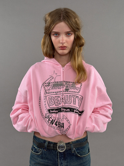 BEAUTY-PLANTA ZIP HOODIE