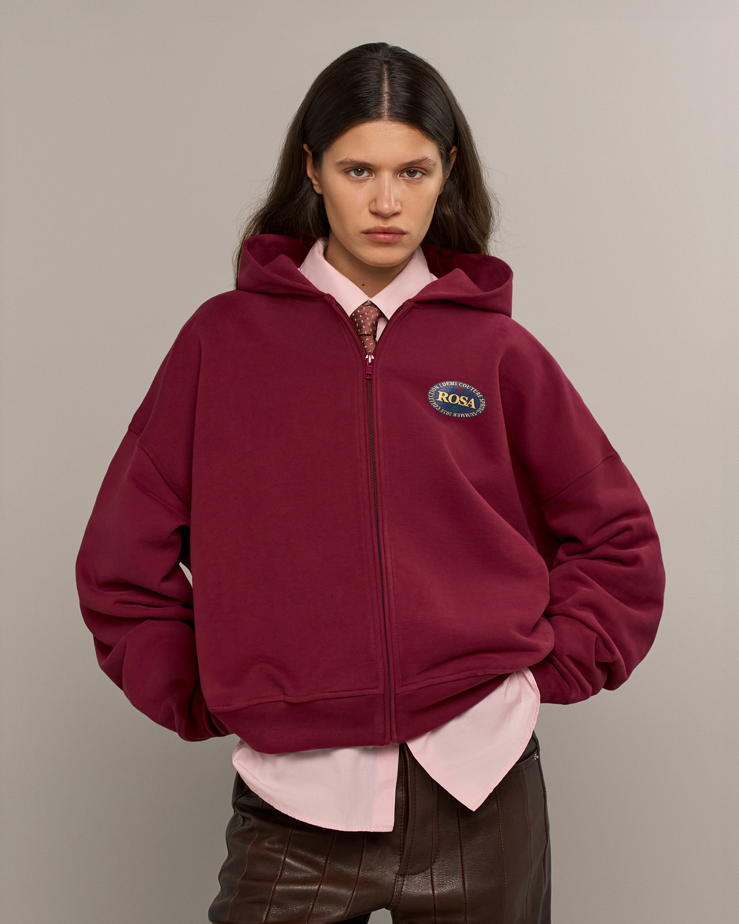 ROSA-FOOD ZIP HOODIE
