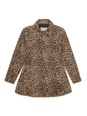 LEATHER TRENCH - LEOPARD