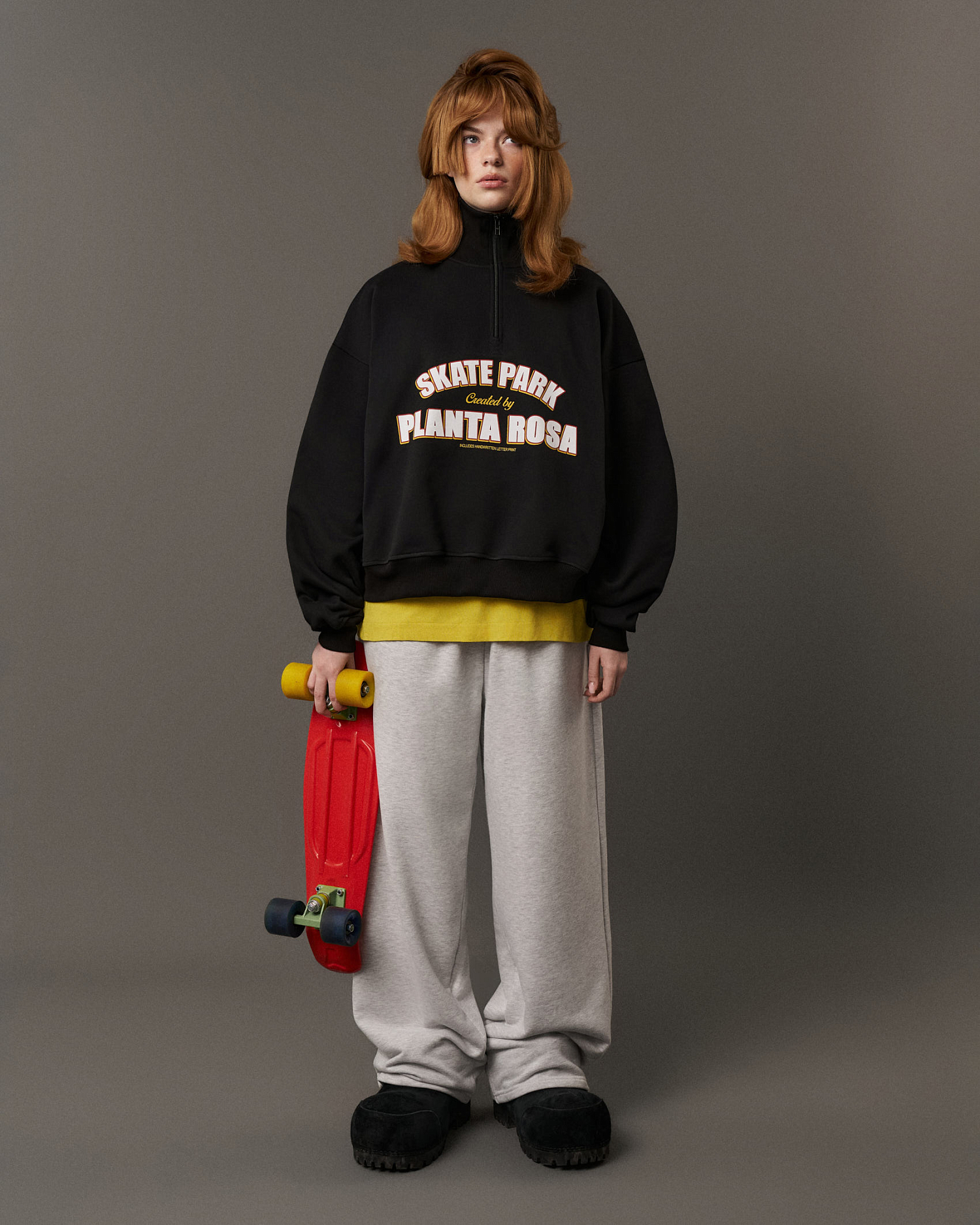LETTER PRINT ANORAK