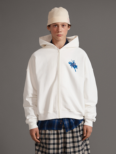 EQUESTRIAN ZIP HOODIE