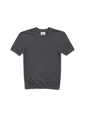 SLIM FIT T-SHIRT 185-BLACK OYSTER