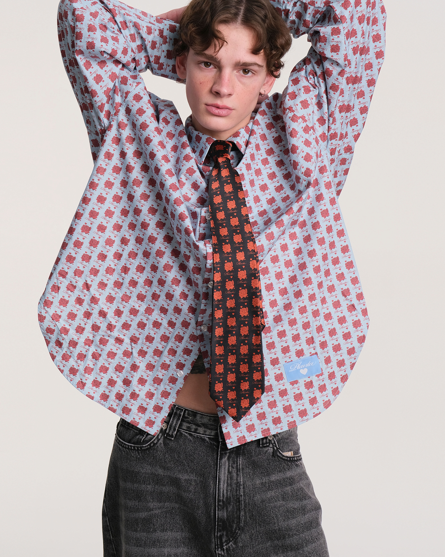 ROSE PATTERN SHIRT